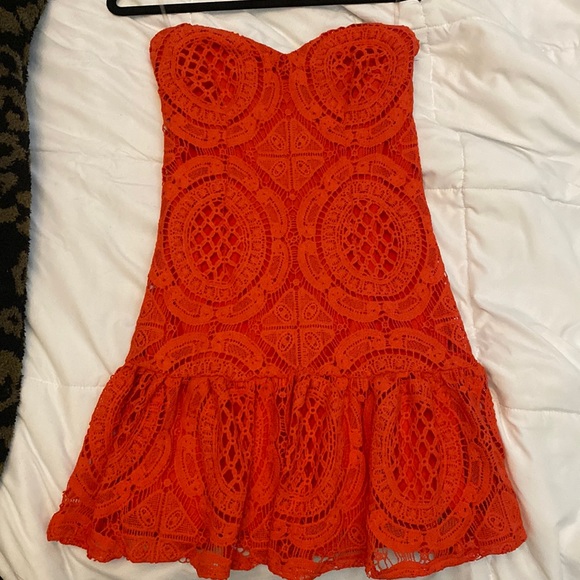 Boohoo Red woven dress - Picture 1 of 2